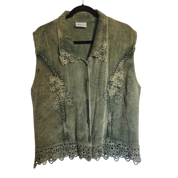 Marilu Made In Italy Detailed Vest - Picture 1 of 9